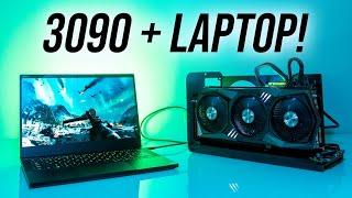 RTX 3090 Gaming Laptop  2080 Ti eGPU Comparison