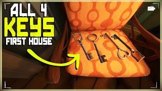 How To Get All 4 Keys For All Locks | Hello Neighbor 2 | Safe Doll House Photo Frame Toy Car Battery