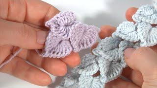 You Should Want To Try Immediately/CROCHET LEAF-HEART/3D Crochet Patterns #3dcrochet