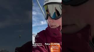 Petra Vlhova’s back on snow! Zermatt Matterhorn Glacier #skiracingcoach