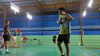 Richard, Andrei vs Kelly, John part 3 (1/12/2024) Jcas Badminton Court