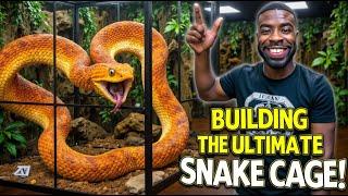 African Bush Viper SQUAM Gets NEW Enclosure BUILD!