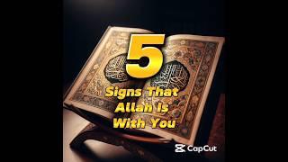 5 Signs That Allah Is With You #allah #shorts #islamic #ytshorts #vlog