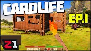 Minecraft Meets Cardboard! Cardlife Gameplay Ep. 1 | Z1 Gaming