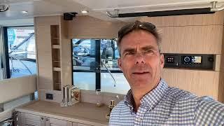 2024 Beneteau Swift Trawler 41 Features. At the Miami Boat Show ~ in stock at Cape Yachts.