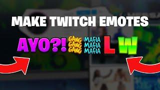 How To Make Simple Twitch Emotes In 5 MINUTES! W/ PSD! (Photoshop)