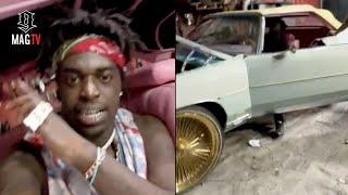 Kodak Black Shows Of His Custom Chevy Donk With Pink Interior! 