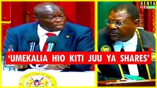 Listen what Gachagua told Wetangula face to face in Parliament about Shareholders before impeachment