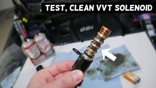 HOW TO CLEAN AND TEST VVT SOLENOID ON KIA OPTIMA