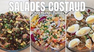 SALADES REPAS EXPRESS PLEINES DE SAVEURS ET DE COULEURS | Des repas prêts en moins de 10 minutes!