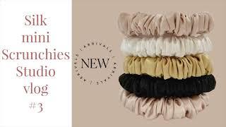 Silk Satin Scrunchies | Small business vlog #3 | mini scrunchies diy | skinny scrunchie #scrunchies