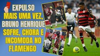 Após a segunda expulsão no ano de Bruno Henrique, sofre, chora e gera incômodo no Flamengo