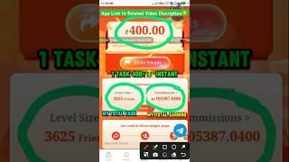 My Total:-100000₹+ Best Earning App 400₹/Task No Investment Earning App #onlineearning #earningapp