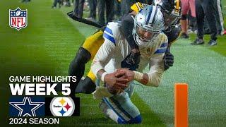 Dallas Cowboys vs. Pittsburgh Steelers Game Highlights | NFL 2024 Season Week 5