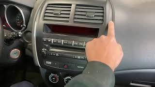 mitsubishi asx - Как снять штатное головное устройство.  How to remove the OEM head unit