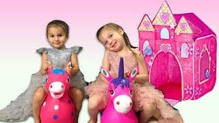 Castle and Riding Pony ~ Surprise for Elya and Adelya Toy | Elya & Adelya Kids Show
