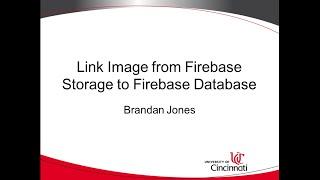 Link Image from Firebase Storage to Firebase Database