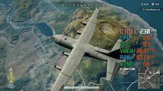 GeForce GTX 1660 ti -- AMD Ryzen 5 2600 -- PUBG FPS Test AA & Textures Ultra