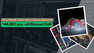 Palladium: Long nach Fehlausbruch! +44,06% p.a. mit Discount Call!