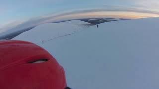 Skiing at Pallas in the Finnish Lapland