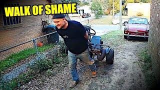 I BROKE IT!  BADLY! - VW Bus Go Kart Charity Giveaway! - 10