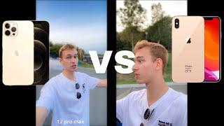 IPhone 12 PRO MAX vs IPhone XS MAX (сравнение камер)ТЕСТ