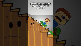 Purposfully Falling Down The Stairs As A Kid #brewstew #nostalgia