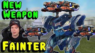 New Weapon FAINTER Gameplay: War Robots Test Server - WR