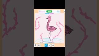 [] #dragaart #speeddraw #flamingo