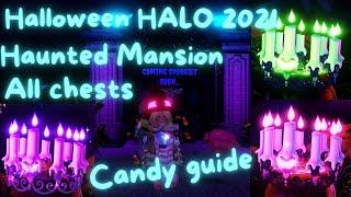 Halloween Halo 2021, All chests Locations, Candy Hunt and Haunted Mansion in Royale High New Update!