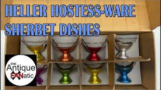 Check Out These Beautiful MCM Heller Hostess-Ware COLORAMA Sherbet Dishes In The Original Box!