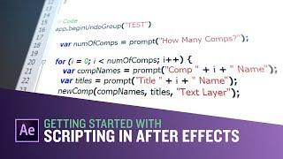 Getting Started with Scripting in After Effects