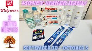 Walgreens Money Maker Haul | All Digital Coupon Deals | September 30 - October 5