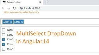 Multi Select drop-down in Angular14