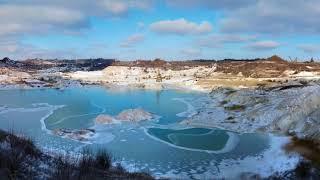 Просяна. Зимові декорації каолінового кар'єру