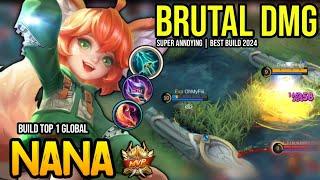 NANA BEST BUILD 2024 | BUILD TOP GLOBAL NANA GAMEPLAY | MOBILE LEGENDS