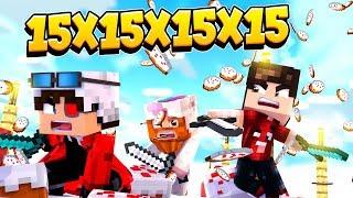 БИТВА 15х15х15х15! КЕЙК ВАРС НА 60 ЧЕЛОВЕК! БИТВА ЗА ТОРТИК! Minecraft Cake Wars