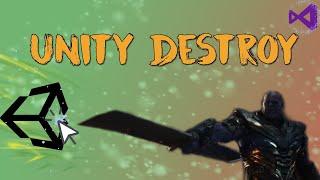 Как уничтожить объект кликом в Unity / How to destroy object with click in Unity