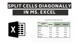 How to Diagonally Split a Cell in Excel