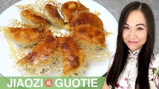 REZEPT: Jiaozi | chinesische Teigtaschen | knusprig gebratene Dumplings | Guotie mit Rindfleisch