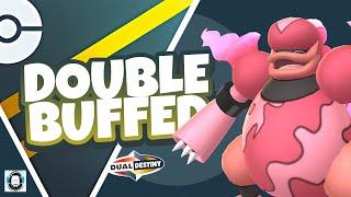 Double buffed shadow MAGMORTAR does crazy damage in the Ultra League | Pokemon GO PvP