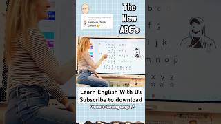 New English Alphabet Song! #english #englishlanguage #kindergartenteacher #englishsongs #education