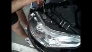 Desmontar faro Citroen C4 disassemble C4 headlight