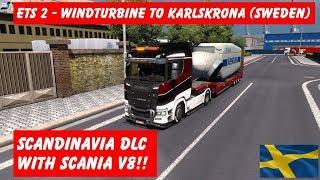 Euro truck Simulator 2 - Windturbine To Karlskrona - Scandinavia DLC!!