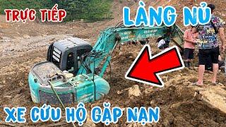 Trực Tiếp Tại Làng Nủ Giải Cứu Xe Cứu Hộ Bị Lún Sâu 3M Ngay Tại Ngôi Nhà Của Người Mất Tích