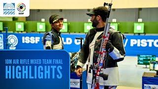 Highlights & Interviews | 10m Air Rifle Mixed Team Final - ISSF World Cup Rifle / Pistol Munich