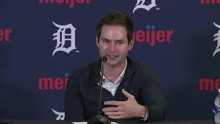 Press conference: Scott Harris reviews Tigers trade deadline deals, keeping Tarik Skubal