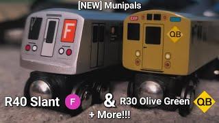 [NEW] Munipals R40 Slant F train & R30 QB Train Unboxing + action & more!!!