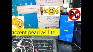 bypass google account android 8.0 / 9 accent pearl a4 lite frp lock without OTG or PC 2020