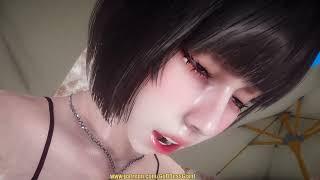 Cute Asian girl Giantess growth animation